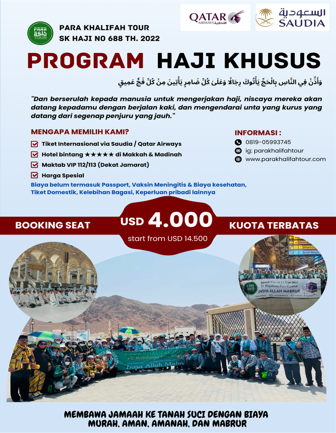 Haji Khusus dan Furoda